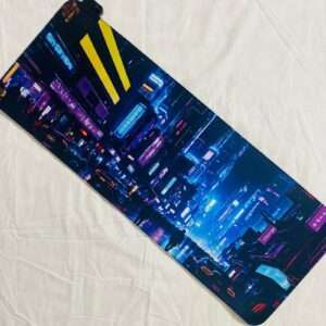 luminous rgb gaming mouse pad racing car