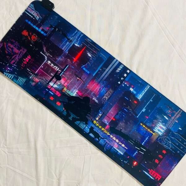 luminous rgb gaming mouse pad racing car