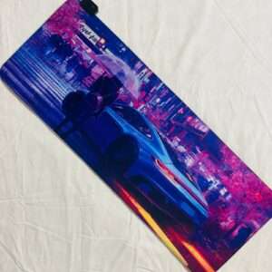 luminous rgb gaming mouse pad racing car