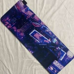 luminous rgb gaming mouse pad racing car