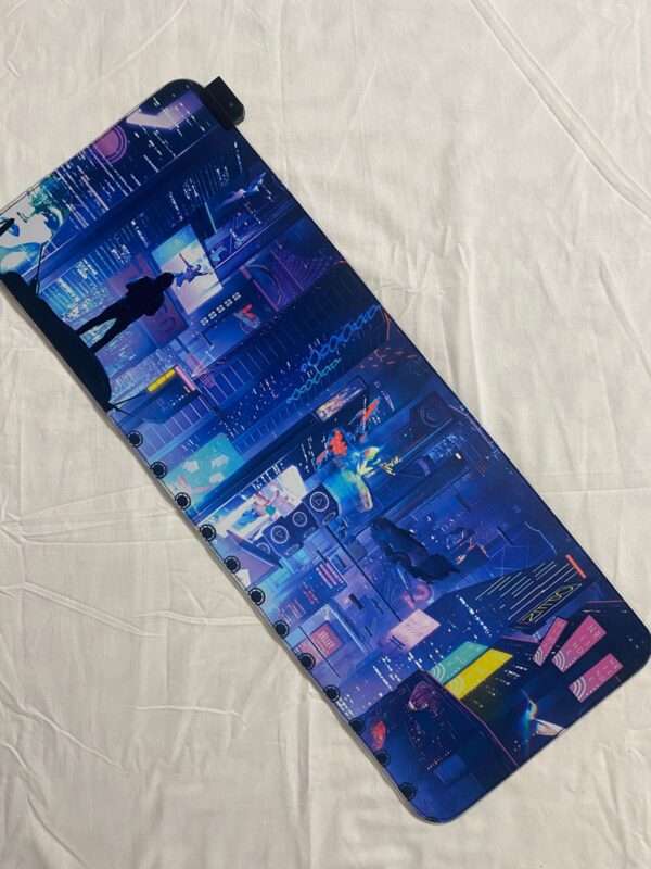 luminous rgb gaming mouse pad racing car