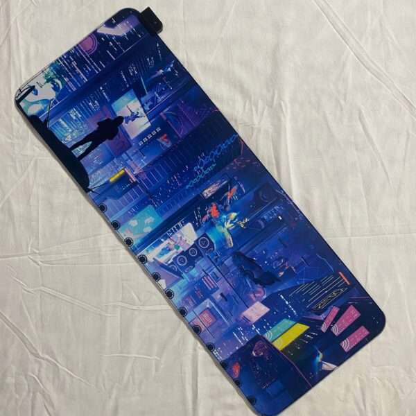 luminous rgb gaming mouse pad racing car