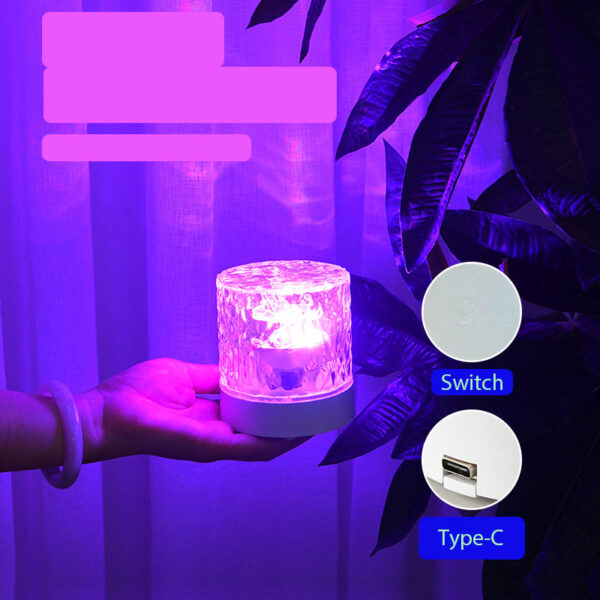 water ripple table lamp rgb
