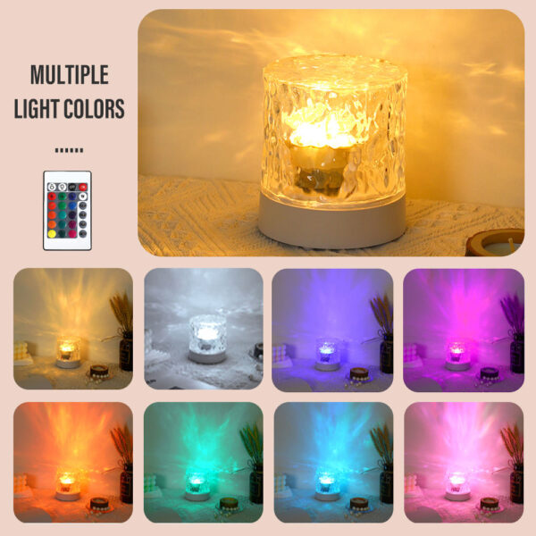 water ripple table lamp rgb